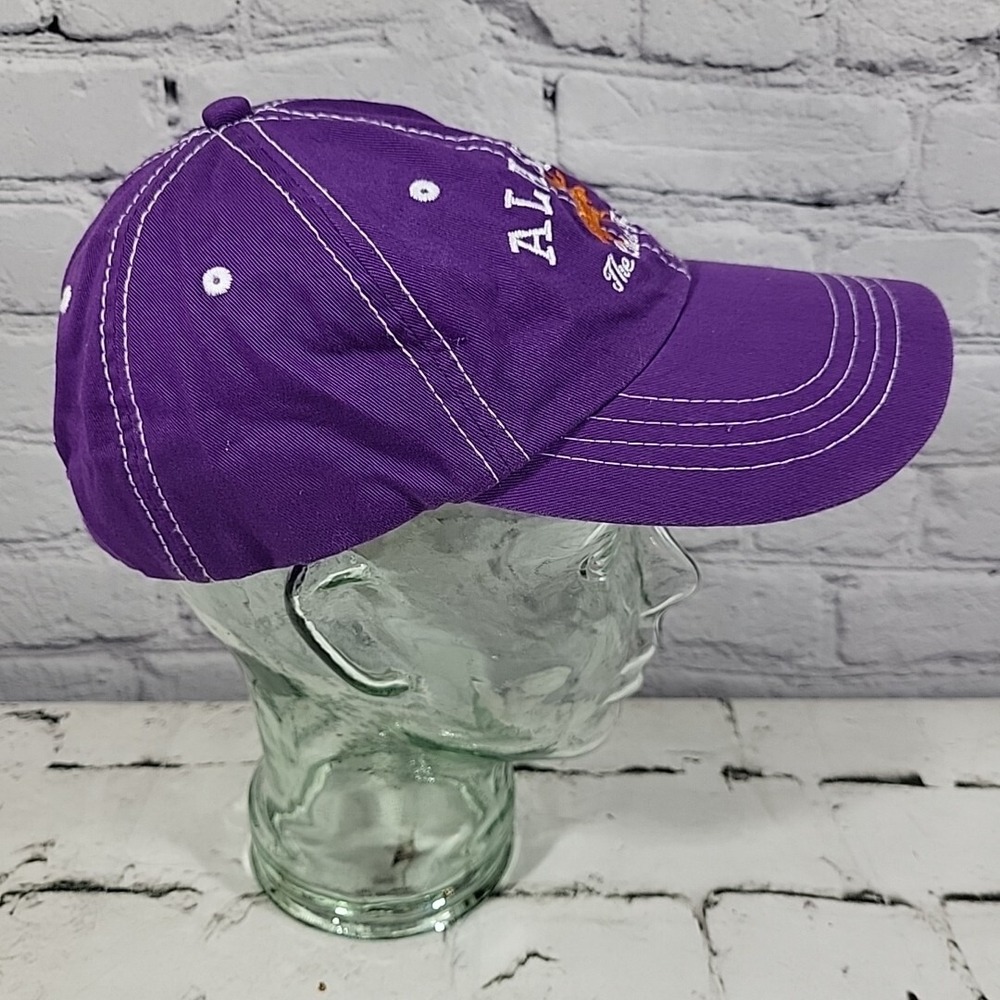 Prairie Mountain‎ Alaska Hat Unisex OSFA Purple Embroidered Moose Strapback Cap - Picture 5 of 7